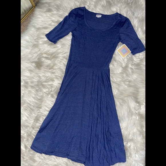 NWT✨LuLaRoe Blue Nicole Dress - Picture 4 of 7